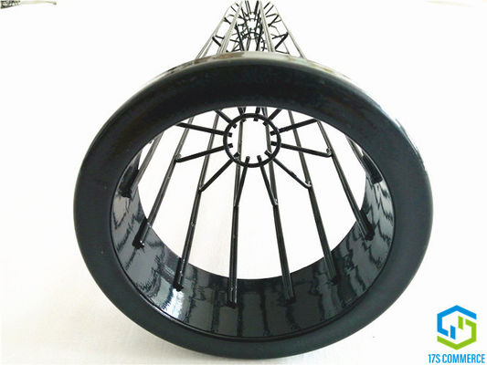 ลวดคู่ 110mm Star Cage เคลือบซิลิกอนจีบกรง 12 Pleats Spider Cage Dust Collector Cage