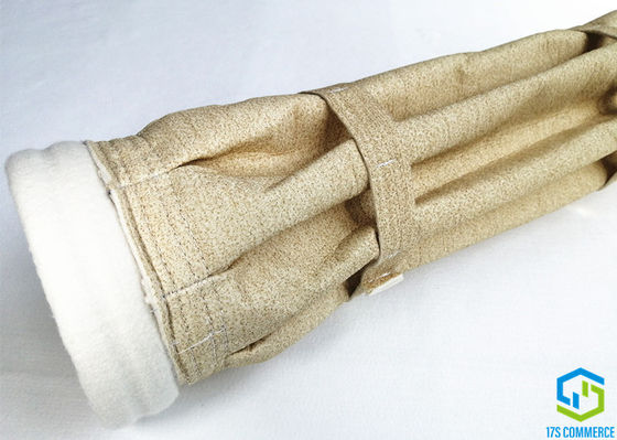 ถุงเก็บฝุ่นแบบสักหลาด Aramid ที่มีประสิทธิภาพสูงขยายพื้นผิวกรอง