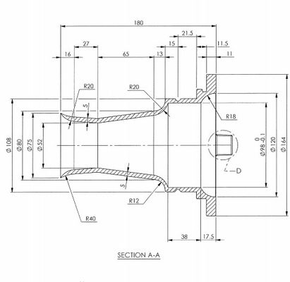 Mikropul อลูมิเนียม Venturi 164x75x180mm