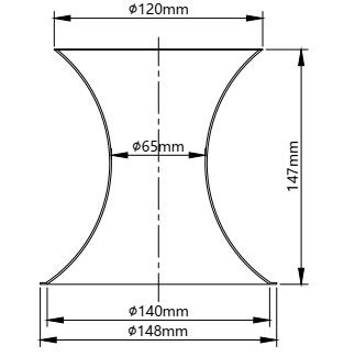 กรงกรองปั่น Venturi 148x120x147mm