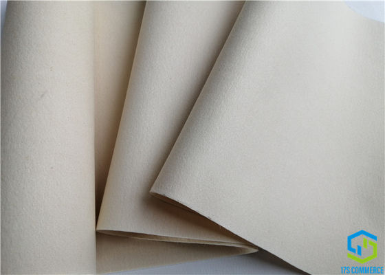 650g PPS PTFE ผสมเข็มเจาะสักหลาดนอนวูฟเวนด้วยการเคลือบ