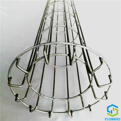 ลวดสังกะสี 120mm Dust Collector Cage Wire Bent Bottom