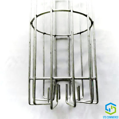 ลวดสังกะสี 120mm Dust Collector Cage Wire Bent Bottom