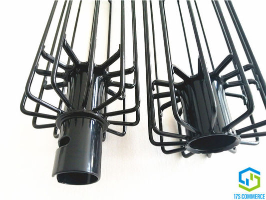 2 ชิ้น Star กรงกรอง Twist Joint เคลือบซิลิโคนจีบกรง 110mm Spider Cage Mild Steel Dust Collector Cage