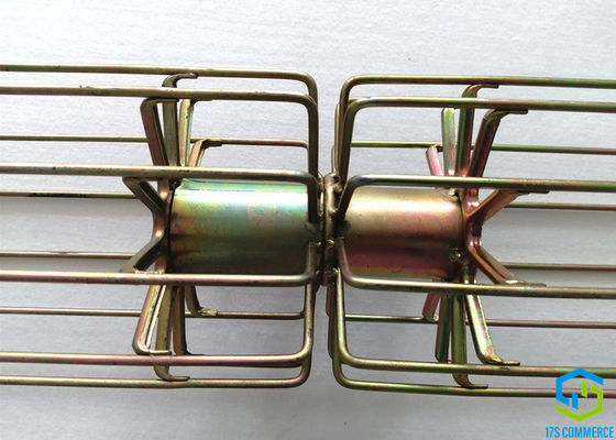 สังกะสีเคลือบ Bayonet Joint Star กรงกรองสองชิ้น 138mm 12 Ray