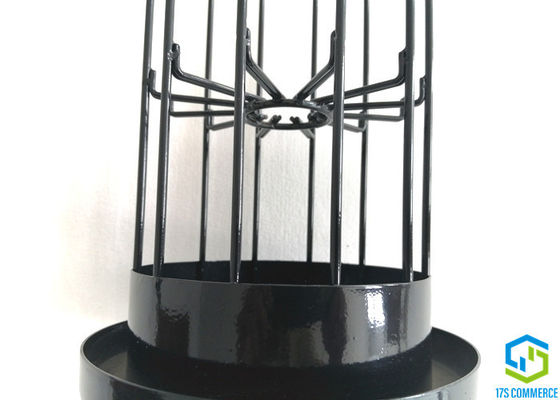 Double Wire Spider Star Cage เคลือบซิลิกอนจีบกรง 110mm Spider Cage Mild Steel Dust Collector Cage