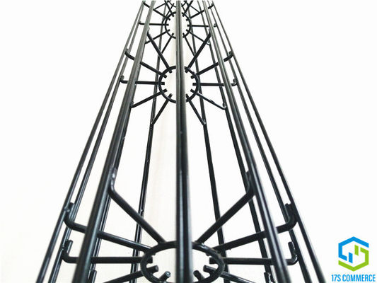 ลวดคู่ 110mm Star Cage เคลือบซิลิกอนจีบกรง 12 Pleats Spider Cage Dust Collector Cage
