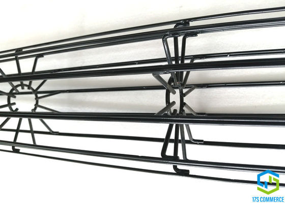 Bonded Vertical Wire12 Ray Star Cage เคลือบซิลิกอนจีบกรง 120mm Spider Cage Carbon Steel Bag House Cage